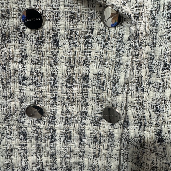 NWOT Laundry By Shelli Segal women skirted coat size small - Picture 3 of 7